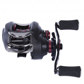 FISHDROPS 17   1BB LEFT RIGHT HAND GUN SHAPE FISHING BAITCASTING REEL (BLACK, LEFT HAND/RI