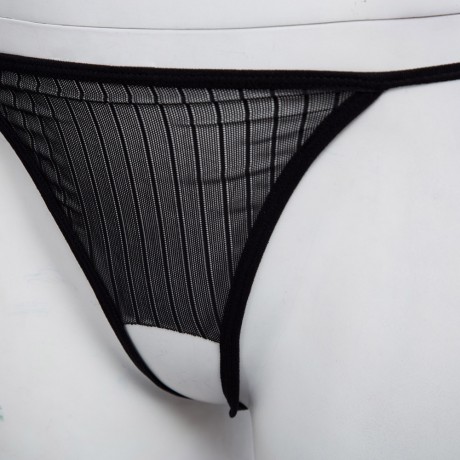 SPAGHETTI STRAP PUSH UP UNDERWIRE LOW WAIST 3 POINTS PANTIES FOR WOMEN (BLACK, ONE SIZE)