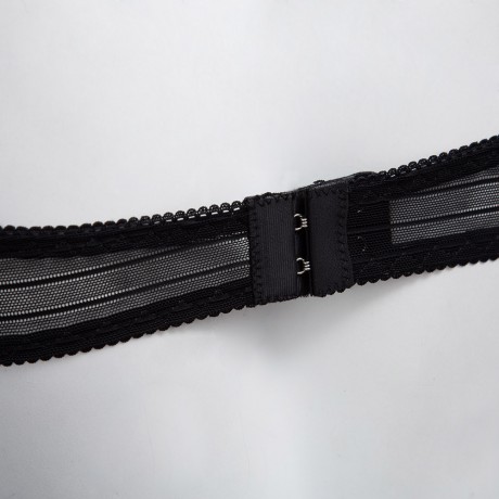 SPAGHETTI STRAP PUSH UP UNDERWIRE LOW WAIST 3 POINTS PANTIES FOR WOMEN (BLACK, ONE SIZE)