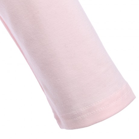 V-NECK LONG SLEEVE CRISS-CROSS BANDAGE KNITTED CROP TOP (PINKBEIGE, SIZE S/M/L/XL)