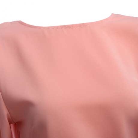WOMEN'S BACKLESS BOWKNOT BLOUSE TOP (PINK, SIZE S/M/L/XL)