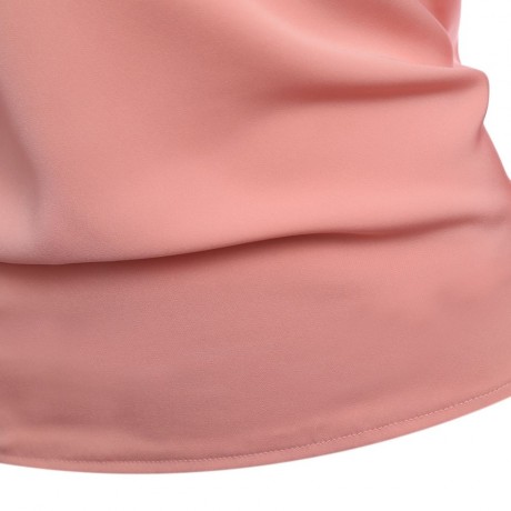 WOMEN'S BACKLESS BOWKNOT BLOUSE TOP (PINK, SIZE S/M/L/XL)