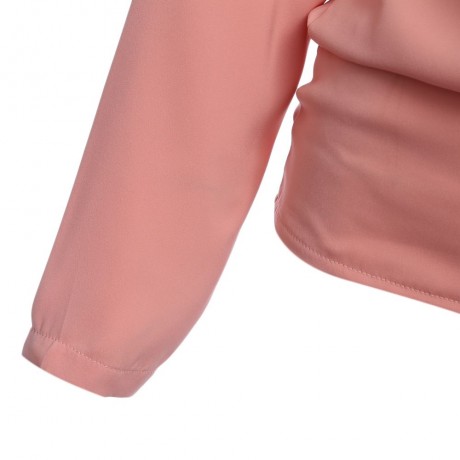 WOMEN'S BACKLESS BOWKNOT BLOUSE TOP (PINK, SIZE S/M/L/XL)