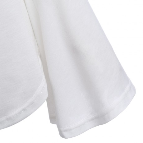 WOMEN'S BRIEF OFF THE SHOULDER FLARE SLEEVE T-SHIRT (WHITE, SIZE S/M/L/XL)