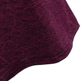 WOMEN'S V-NECK LONG SLEEVE SHEATH BOTTOM BLOUSE (PURPLE, SIZE S/M/L/XL)