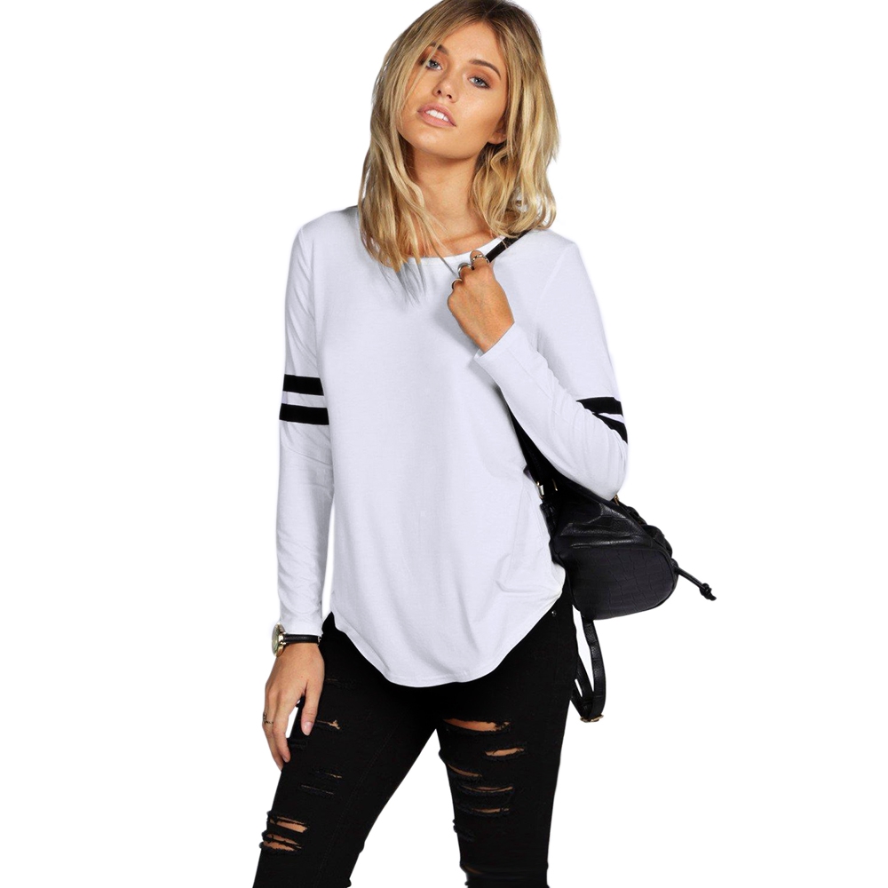 WOMEN'S LONG SLEEVE PRINT WARM BLOUSE (WHITE, SIZE S/M/L)