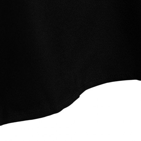 STYLISH BOW TIE COLLAR LONG SLEEVE PURE COLOR WOMEN BLOUSE (BLACK, SIZE M/L/XL/2XL)