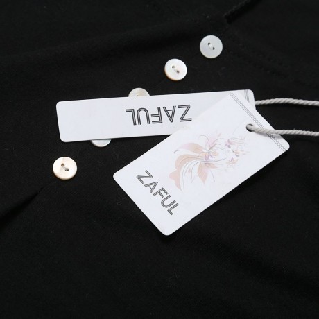 WOMEN'S CASUAL LONG SLEEVE ROUND COLLAR BUTTON BLOUSE (BLACK, SIZE M/L/XL/2XL/3XL/4XL)