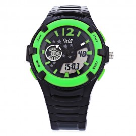 VILAM 14003S DUAL MOVT DIGITAL QUARTZ SPORTS WATCH CALENDAR ALARM CHRONOGRAPH DISPLAY WRIS