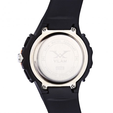 VILAM 09009 - 02 DUAL MOVT DIGITAL QUARTZ SPORTS WATCH CALENDAR ALARM CHRONOGRAPH DISPLAY 