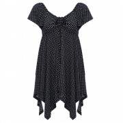 WOMEN'S SHORT SLEEVE PLEATED LACE-UP T-SHIRT (WHITE AND BLACK, SIZE S/M/L/XL)