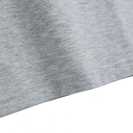 WOMEN'S CASUAL SHORT SLEEVE SIDE SLIT LOOSE SOLID COLOR T-SHIRT (GRAY, SIZE S/M/L/XL/2XL)