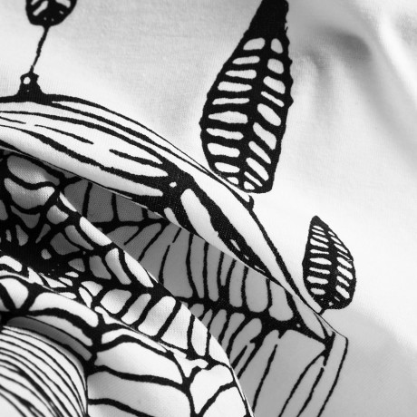 CASUAL SHORT SLEEVE LACE PATCHWORK HOLLOW OUT SPIDER WEB PRINT LOOSE T-SHIRT (WHITE, SIZE 
