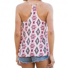 SEXY V-NECK HOLLOW OUT LOOSE VEST (WHITE, SIZE S/M/L/XL)