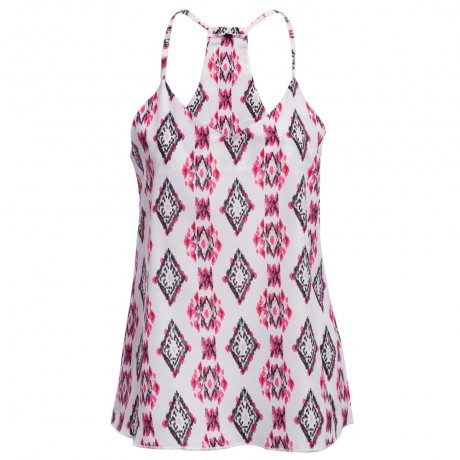 SEXY V-NECK HOLLOW OUT LOOSE VEST (WHITE, SIZE S/M/L/XL)