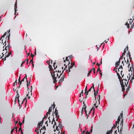 SEXY V-NECK HOLLOW OUT LOOSE VEST (WHITE, SIZE S/M/L/XL)