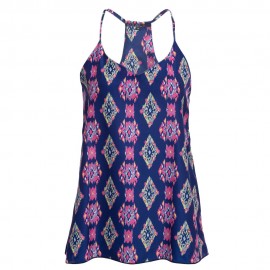 SEXY V-NECK HOLLOW OUT LOOSE VEST (BLUE, SIZE S/M/L/XL)