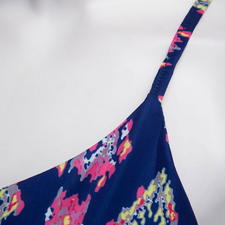 SEXY V-NECK HOLLOW OUT LOOSE VEST (BLUE, SIZE S/M/L/XL)