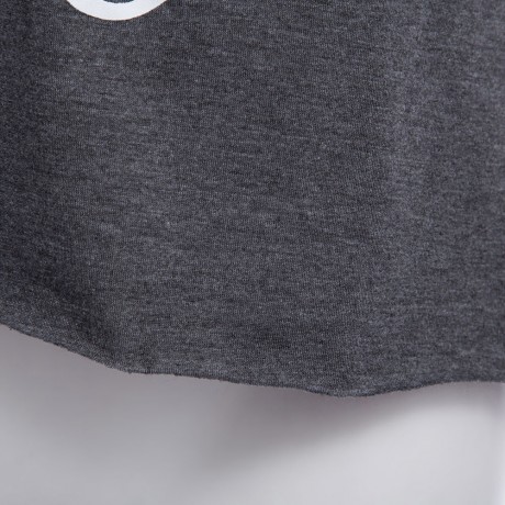 CASUAL SLEEVELESS PATCHWORK LETTER PRINT PLEATED VEST (GRAY, SIZE S/M/L/XL)