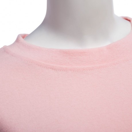 SWEET ROUND COLLAR SHORT SLEEVE CANDY COLOR BLOCK FRONT POCKET LOOSE-FITTING T-SHIRT (LIGH