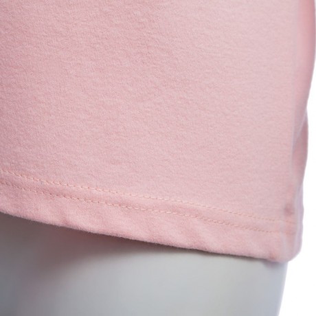 SWEET ROUND COLLAR SHORT SLEEVE CANDY COLOR BLOCK FRONT POCKET LOOSE-FITTING T-SHIRT (LIGH