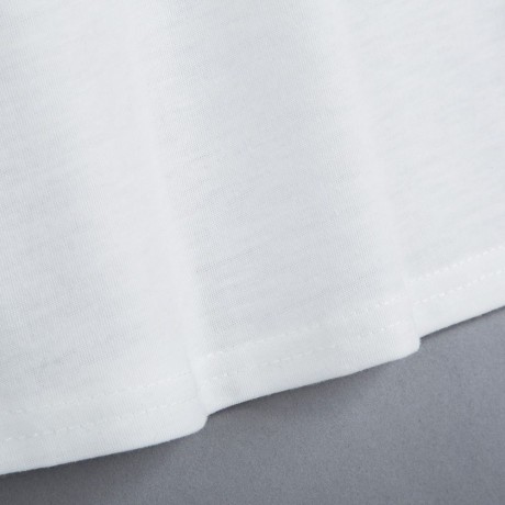 PLUNGING NECK CRISS-CROSS PURE COLOR FLARE SLEEVE T-SHIRT (WHITE, SIZE S/M/L/XL)