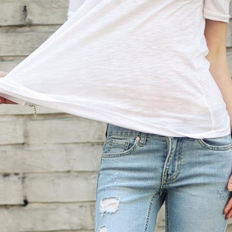 WOMEN'S SHORT SLEEVE WHITE T-SHIRT