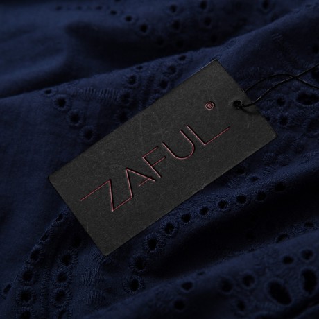 CASUAL OFF THE SHOULDER HOLLOW OUT LOOSE T-SHIRT (PURPLISH BLUE, SIZE S/M/L/XL)
