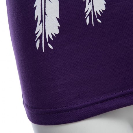 ACTIVE SCOOP NECK SLEEVELESS PRINT SLIM TANK TOP (VIOLET, SIZE S/M/L/XL)