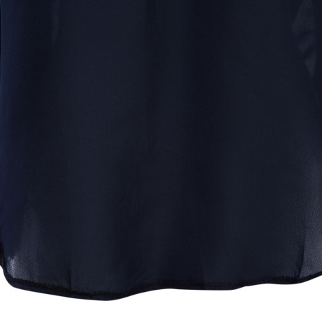 V-NECK ADJUSTABLE SLEEVE BLOUSE (CADETBLUE, SIZE S/M/L)