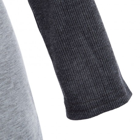 WOMEN'S CASUAL STRIPED FRONT POCKET T-SHIRT (GRAY, SIZE S/M/L/XL)