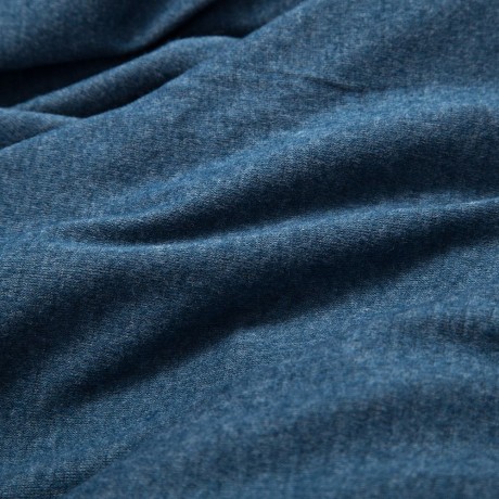 CASUAL COWL NECK BACK SLIT KNIT T-SHIRT (BLUE GRAY, SIZE S/M/L/XL)