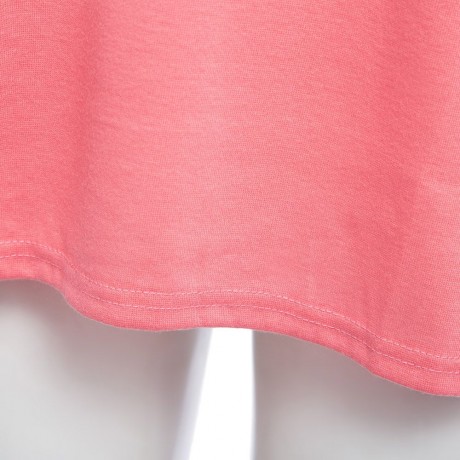 WOMEN'S COWL NECK BACK SLIT KNIT T-SHIRT (LIGHT PINK, SIZE S/M/L/XL)