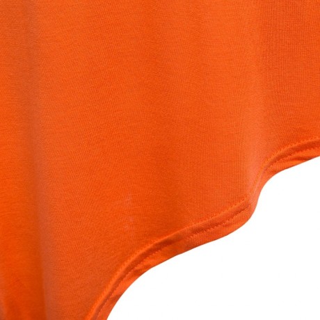 TRENDY SWEETHEART COLLAR IRREGULAR T-SHIRT (ORANGE, SIZE S/M/L/XL)