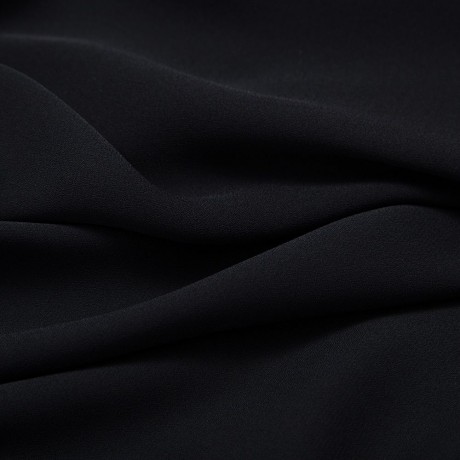 V-NECK FLARE SLEEVE SLIM CHIFFON T-SHIRT (BLACK, SIZE S/M/L/XL)