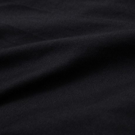 OL STYLE ROUND COLLAR PENDANT DRAPED CHIFFON BLOUSE (BLACK, SIZE S/M/L/XL/2XL)