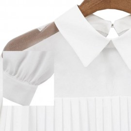 TASSEL SPLICED GAUZE LONG SLEEVE CHIFFON BLOUSE (WHITE, SIZE S/M/L/XL)