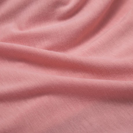 ROUND COLLAR FLOUNCED PURE COLOR BACKLESS BLOUSE (PINK, SIZE S/M/L/XL)