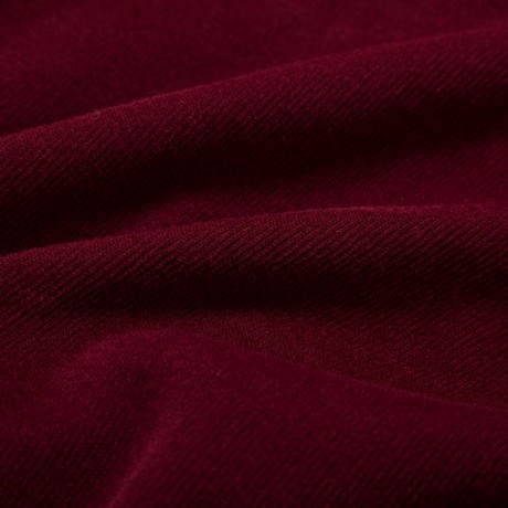 SEXY FRONT CROSS CROP DRAWSTRING RIB KNIT BLOUSE (WINE RED, SIZE S/M/L/XL)
