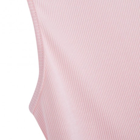 SEXY SCOOP COLLAR BACKLESS RIB KNIT CROP TOP (PINK, SIZE S/M/L/XL)