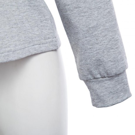 WOMEN'S CRISS CROSS COTTON BLEND T-SHIRT (GRAY, SIZE S/M/L/XL)