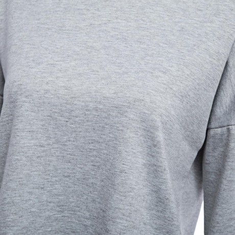 WOMEN'S CRISS CROSS COTTON BLEND T-SHIRT (GRAY, SIZE S/M/L/XL)