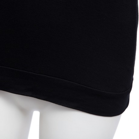 WOMEN'S ROUND NECK SEXY BACKLESS LONG SLEEVE BOTTOM BLOUSE (BLACK, SIZE S/M/L/XL)