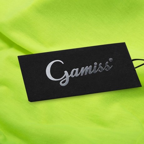 TRENDY ROUND COLLAR THREE QUARTER SLEEVE COLOR BLOCK SPLICED WOMEN BLOUSE (NEON GREEN, SIZ