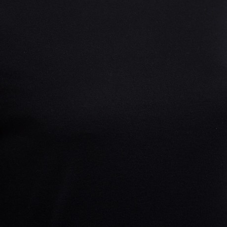 TRENDY ROUND NECK LONG SLEEVE ZIPPER DESIGN PURE COLOR SHEATHY BOTTOM WOMEN BLOUSE (BLACK,