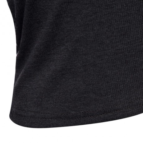 WOMEN'S LONG SLEEVE SEXY CRISS-CROSS DESIGN KNITTED CROP TOP (GRAY, SIZE S/M/L/XL)