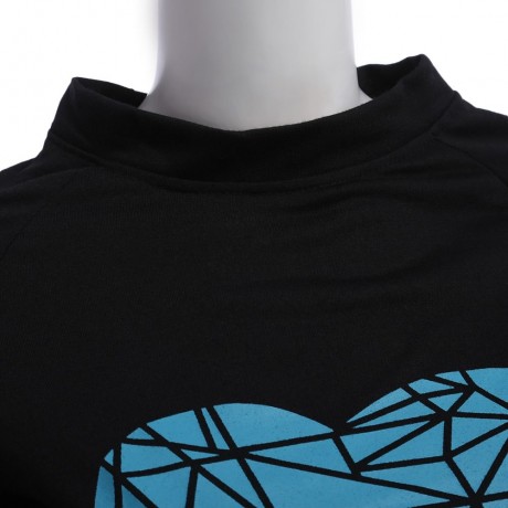 WOMEN'S CASUAL LONG SLEEVE LETTER PRINT T-SHIRT (BLACK, SIZE M/L/XL)