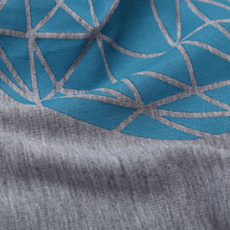 WOMEN'S CASUAL LONG SLEEVE LETTER PRINT T-SHIRT (LIGHT GRAY, SIZE M/L/XL)