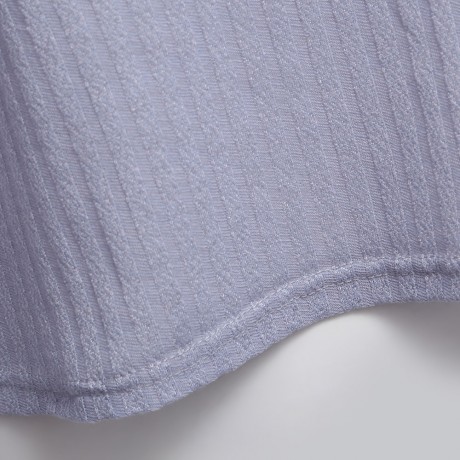 OFF THE SHOULDER RIB KNITTED LONG SLEEVE BLOUSE (GRAY, SIZE S/M/L/XL)