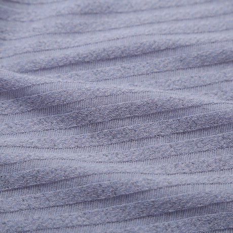 OFF THE SHOULDER RIB KNITTED LONG SLEEVE BLOUSE (GRAY, SIZE S/M/L/XL)